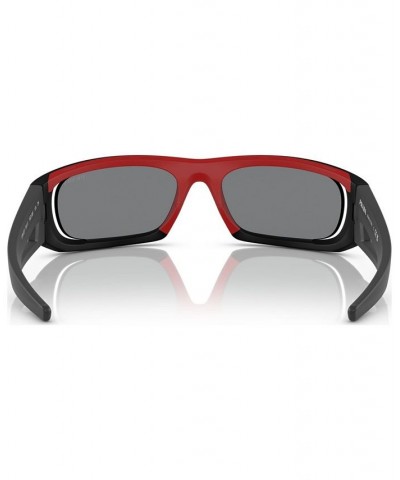 Men's Sunglasses PS 02YS59-Z Matte Black/Red $104.25 Mens