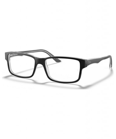 RX5245 Unisex Square Eyeglasses Black $23.27 Unisex