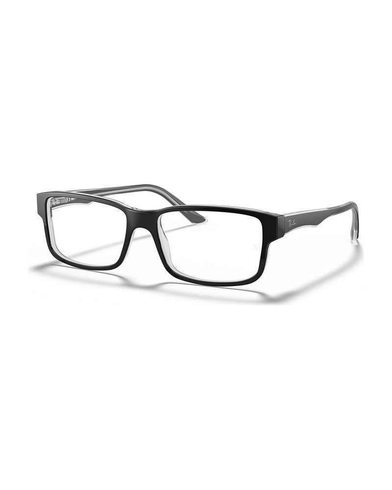 RX5245 Unisex Square Eyeglasses Black $23.27 Unisex