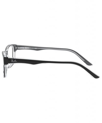 RX5245 Unisex Square Eyeglasses Black $23.27 Unisex