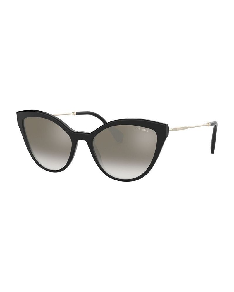 Sunglasses MU 03US 55 BLACK / GRADIENT GREY MIRROR SILVER $31.12 Unisex