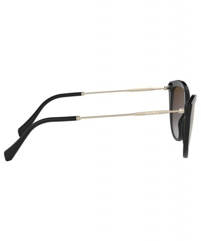 Sunglasses MU 03US 55 BLACK / GRADIENT GREY MIRROR SILVER $31.12 Unisex