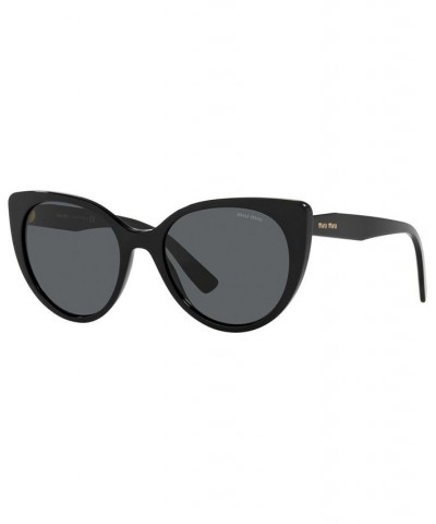 Women's Sunglasses MU 04XS 52 BLACK/DARK GREY $76.32 Womens