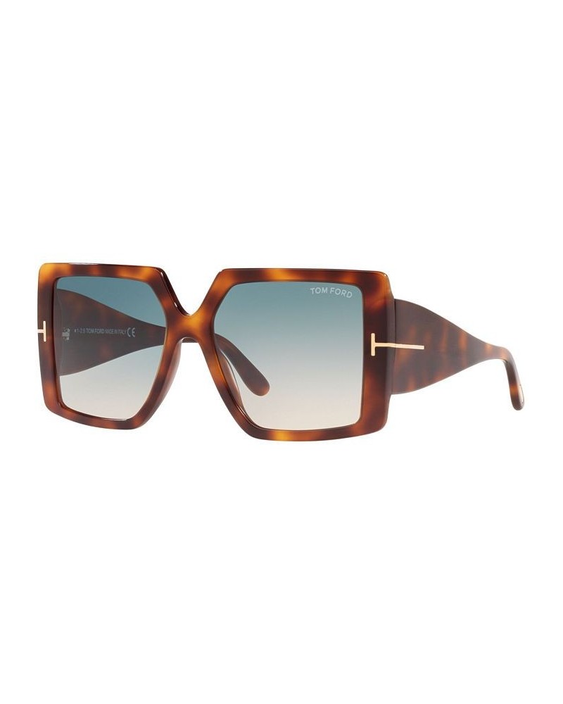 Sunglasses FT0790W5753P TORTOISE GOLD/GREEN GRAD $96.60 Unisex