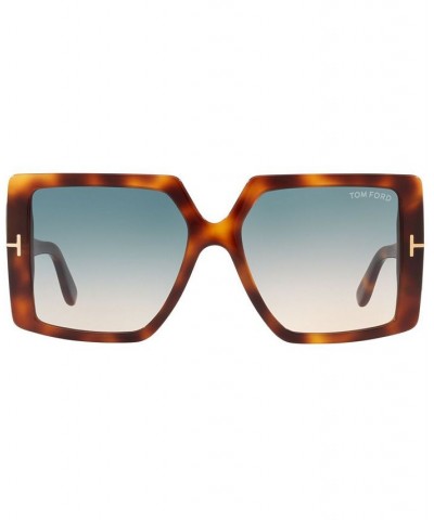 Sunglasses FT0790W5753P TORTOISE GOLD/GREEN GRAD $96.60 Unisex