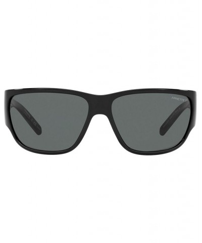 Men's Polarized Sunglasses AN4280 63 BLACK/POLAR GREY $27.04 Mens