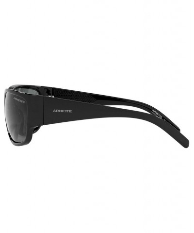 Men's Polarized Sunglasses AN4280 63 BLACK/POLAR GREY $27.04 Mens