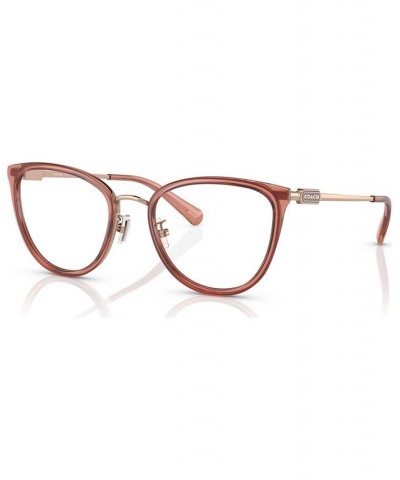 Women's Cat Eye Eyeglasses HC514652-O Transparent Amber $22.99 Womens