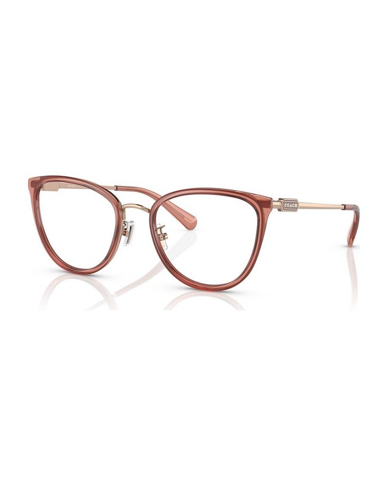 Women's Cat Eye Eyeglasses HC514652-O Transparent Amber $22.99 Womens