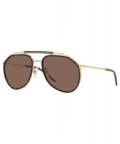 Men's Sunglasses DG2277 57 Gold-Tone/Havana $86.25 Mens