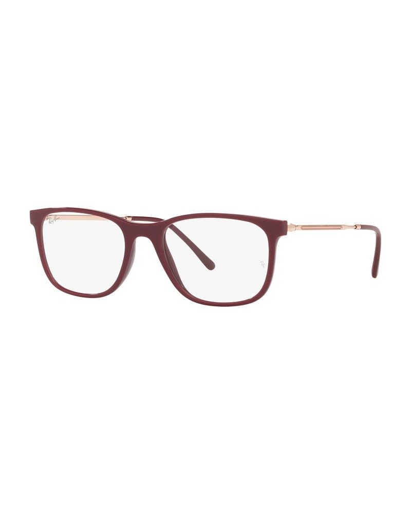 RX7244 Unisex Rectangle Eyeglasses Red Cherry $43.16 Unisex