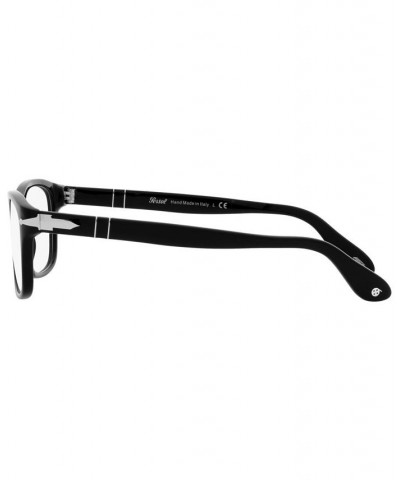 PO3012V Unisex Square Eyeglasses Black $62.16 Unisex