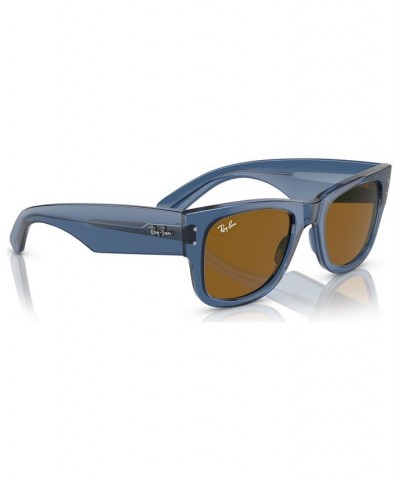 Unisex Mega Wayfarer Sunglasses RB0840S51 Transparent Blue $24.36 Unisex