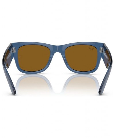 Unisex Mega Wayfarer Sunglasses RB0840S51 Transparent Blue $24.36 Unisex