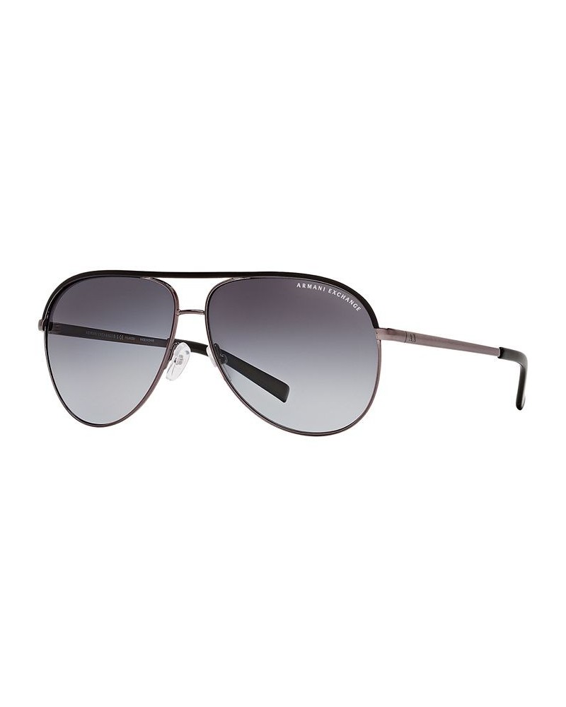 AX Armani Exchange Polarized Sunglasses AX AX2002P GUNMETAL BLACK/GREY GRADIENT POLAR $25.53 Unisex