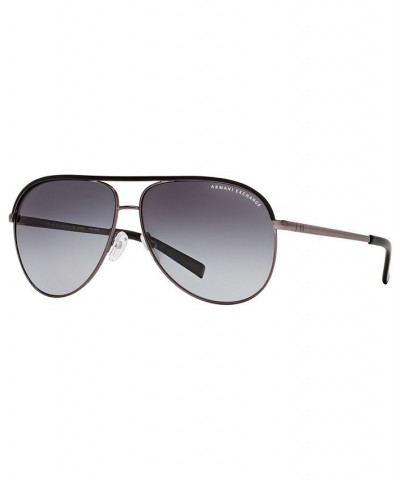 AX Armani Exchange Polarized Sunglasses AX AX2002P GUNMETAL BLACK/GREY GRADIENT POLAR $25.53 Unisex