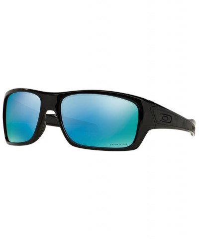 Polarized Polarized Sunglasses OO9263 Turbine Prizm Deep H2O BLACK BLACK/BLUE MIRROR POLAR $42.12 Unisex