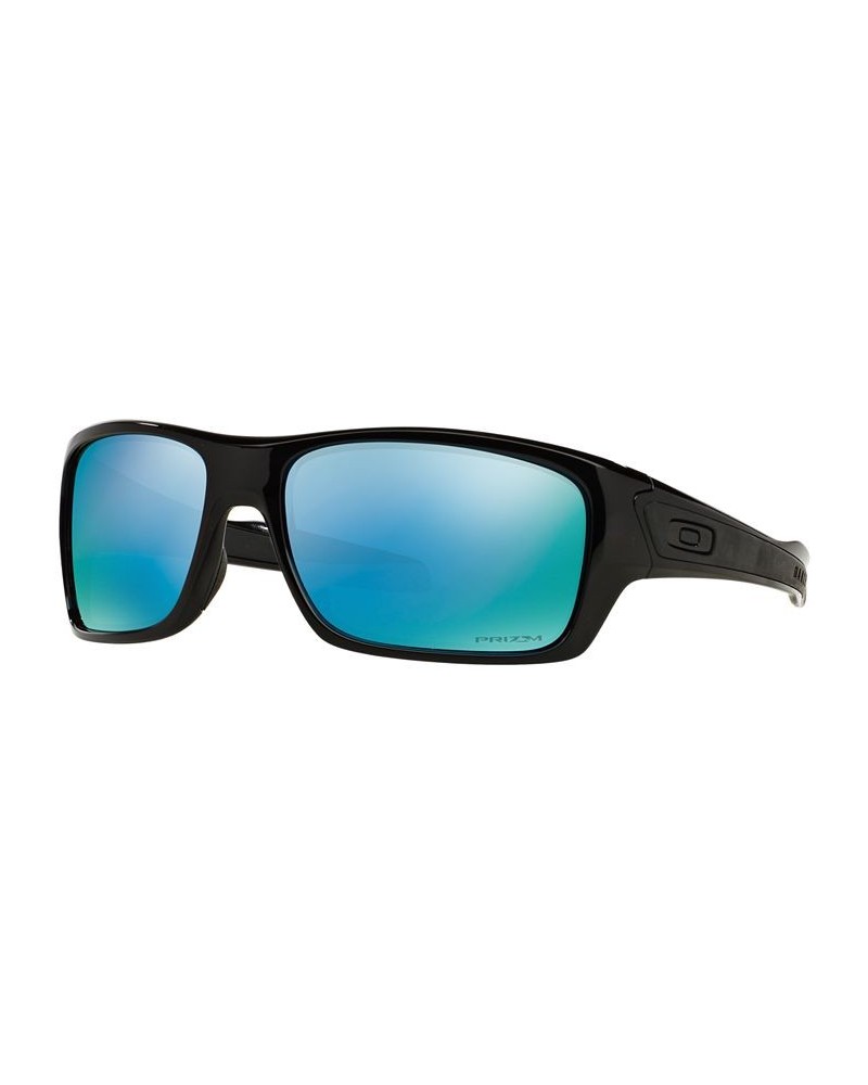 Polarized Polarized Sunglasses OO9263 Turbine Prizm Deep H2O BLACK BLACK/BLUE MIRROR POLAR $42.12 Unisex