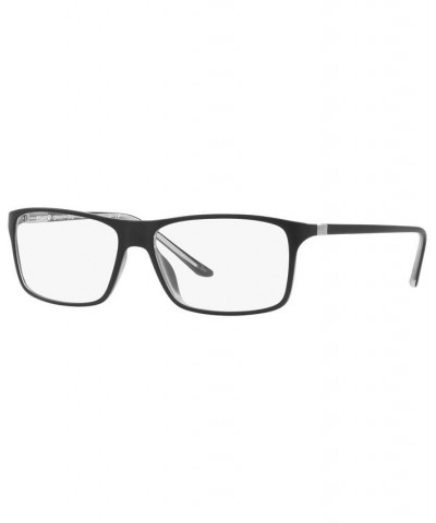 SH1043X Men's Square Eyeglasses Black/Crystal $31.58 Mens