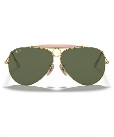 Sunglasses RB3138 SHOOTER GOLD SHINY/GREEN $37.49 Unisex