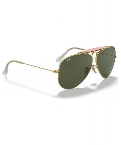 Sunglasses RB3138 SHOOTER GOLD SHINY/GREEN $37.49 Unisex