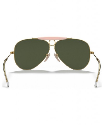 Sunglasses RB3138 SHOOTER GOLD SHINY/GREEN $37.49 Unisex