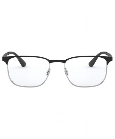 RX6363 Men's Square Eyeglasses Gold Blk $28.64 Mens