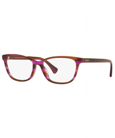 RA7133U Women's Pillow Eyeglasses Striped Brown Violet $21.47 Womens