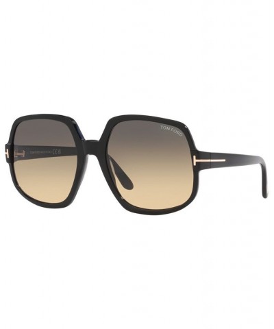 Women's Sunglasses TR00148560-Y 60 Tortoise Black $90.30 Womens