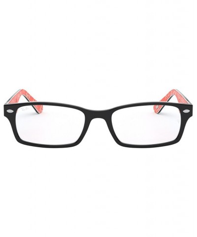 RX5206 Unisex Rectangle Eyeglasses Black $51.91 Unisex