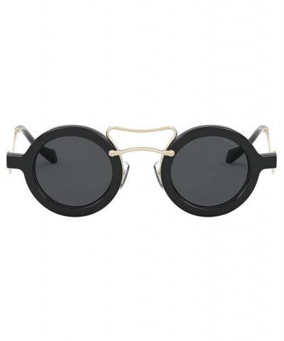 Women's Sunglasses MU 02VS BLACK/GREY $51.52 Womens