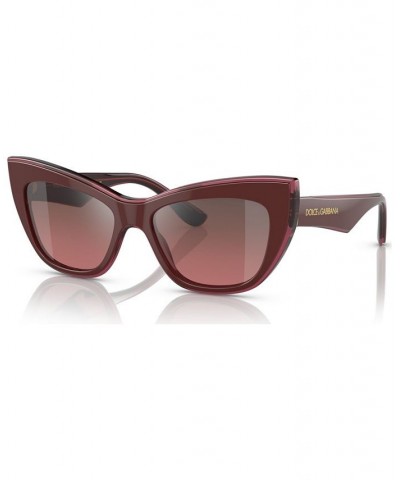 Women's Sunglasses DG441754-YZ Bordeaux/Transparent Bordeaux $48.30 Womens