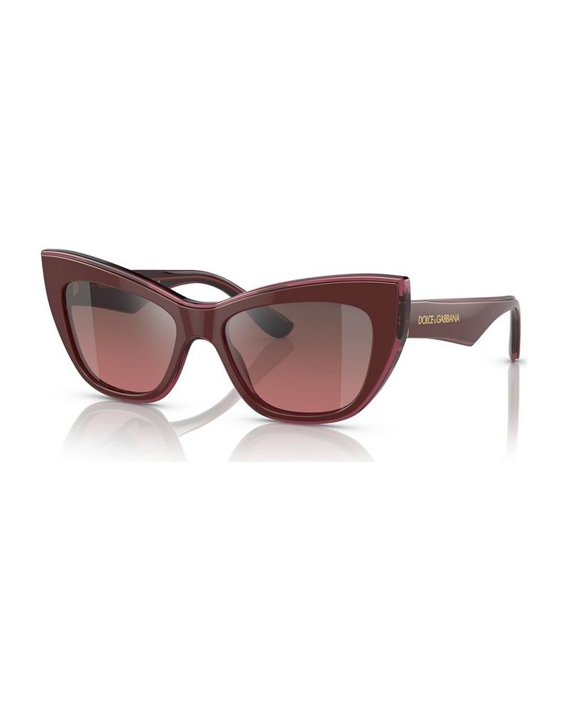 Women's Sunglasses DG441754-YZ Bordeaux/Transparent Bordeaux $48.30 Womens