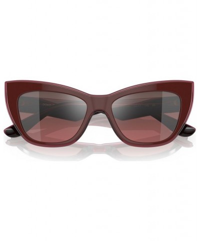 Women's Sunglasses DG441754-YZ Bordeaux/Transparent Bordeaux $48.30 Womens