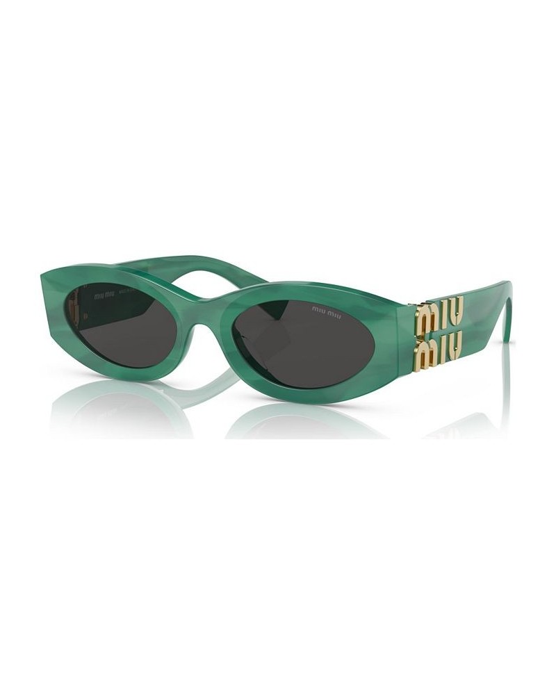 Women's Sunglasses MU 11WS54-X Green $53.00 Womens