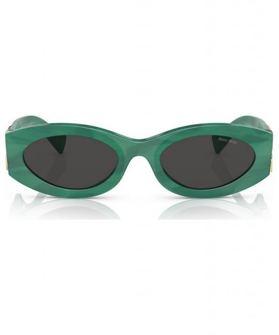 Women's Sunglasses MU 11WS54-X Green $53.00 Womens