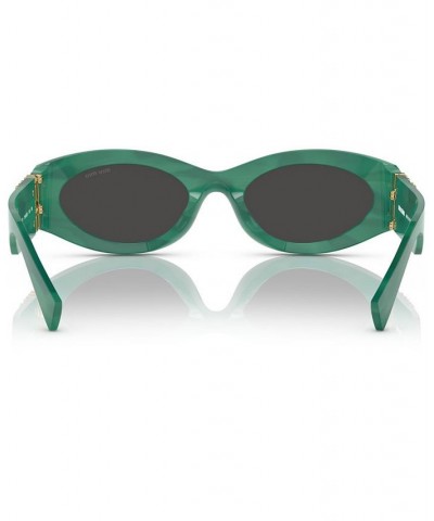 Women's Sunglasses MU 11WS54-X Green $53.00 Womens