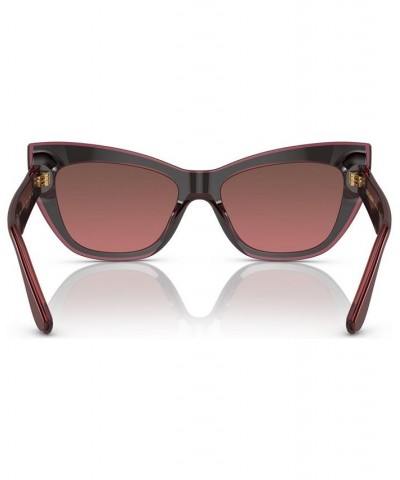 Women's Sunglasses DG441754-YZ Bordeaux/Transparent Bordeaux $48.30 Womens