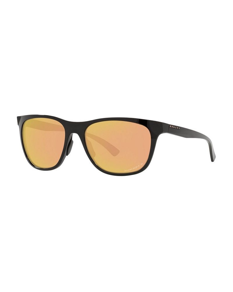 Women's Leadline Polarized Sunglasses OO9473 56 POLISHED BLACK/PRIZM ROSE GOLD POLARIZED $40.14 Womens