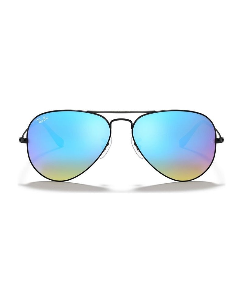 Sunglasses RB3025 AVIATOR FLASH LENSES GRADIENT BLACK/BLUE GRADIENT MIRRORED $47.00 Unisex