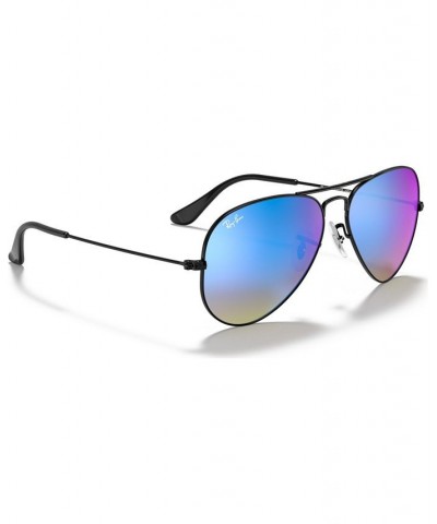 Sunglasses RB3025 AVIATOR FLASH LENSES GRADIENT BLACK/BLUE GRADIENT MIRRORED $47.00 Unisex