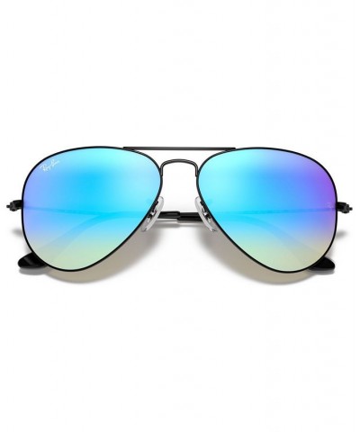 Sunglasses RB3025 AVIATOR FLASH LENSES GRADIENT BLACK/BLUE GRADIENT MIRRORED $47.00 Unisex