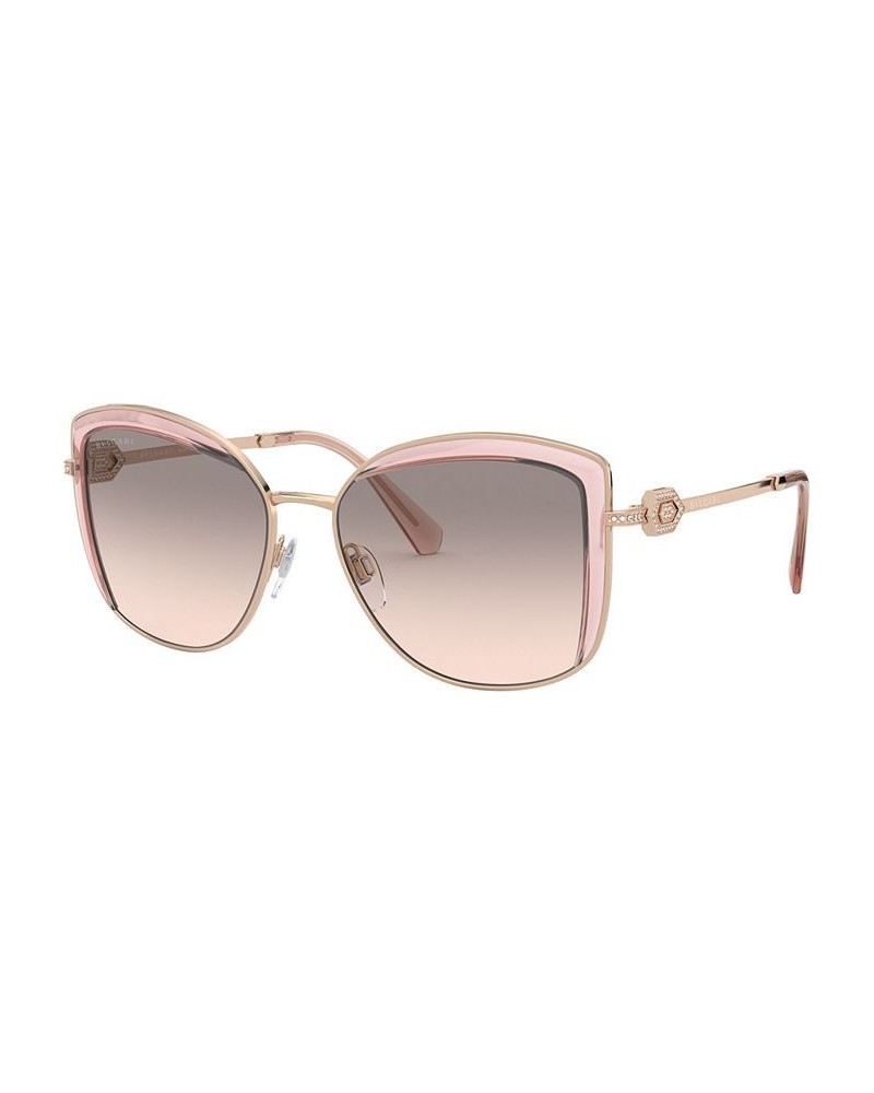 Bulgari Women's Sunglasses BV6128B PINK GOLD/BLACK/GREY GRADIENT $58.41 Womens