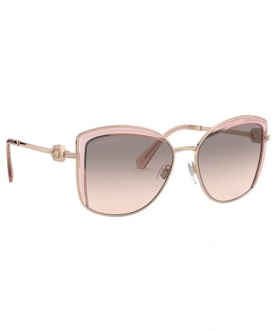 Bulgari Women's Sunglasses BV6128B PINK GOLD/BLACK/GREY GRADIENT $58.41 Womens