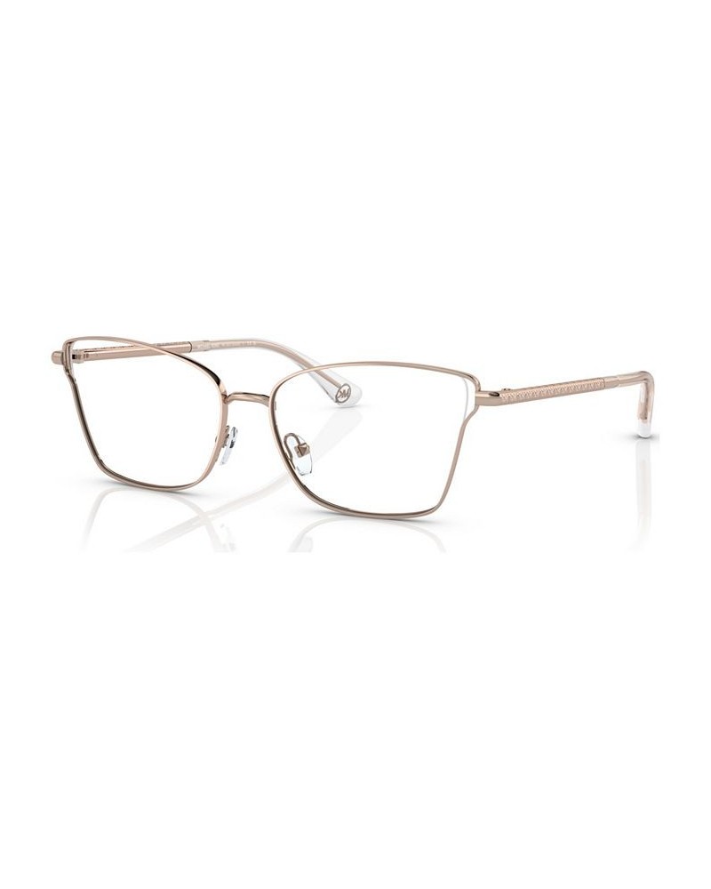 Women's Rectangle Eyeglasses MK306355-O Rose Gold Tone $29.10 Womens