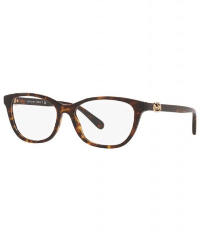 HC6180F Women's Rectangle Low Bridge Fit Eyeglasses Black $25.48 Womens