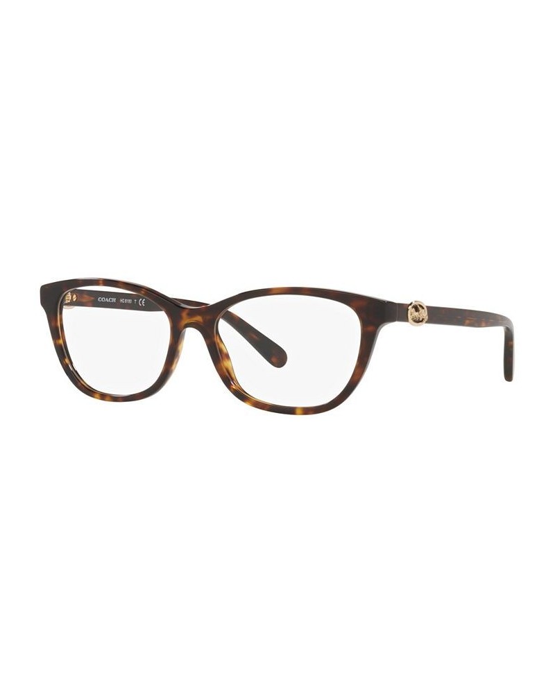 HC6180F Women's Rectangle Low Bridge Fit Eyeglasses Black $25.48 Womens