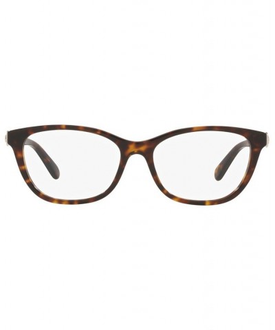 HC6180F Women's Rectangle Low Bridge Fit Eyeglasses Black $25.48 Womens