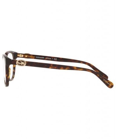 HC6180F Women's Rectangle Low Bridge Fit Eyeglasses Black $25.48 Womens