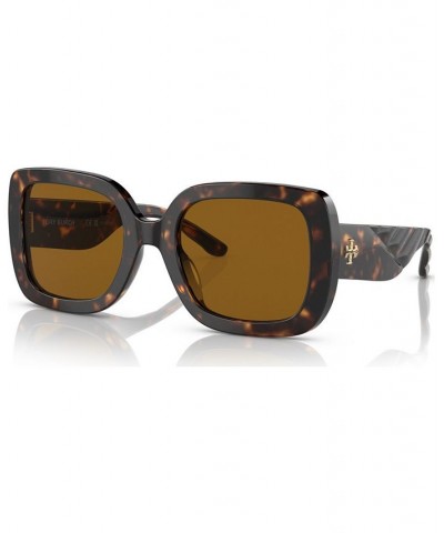 Women's Polarized Sunglasses TY7179U54-P Dark Tortoise $38.16 Womens